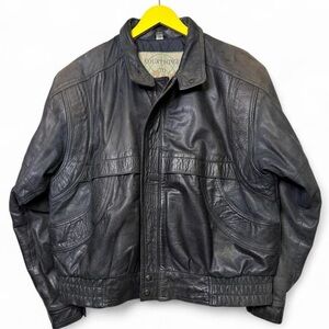 Vintage Midwest Leather Bomber Patina Aged Size 42 / M-L